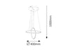 RabaLux Lampada Donatella Double 2544 Bianco