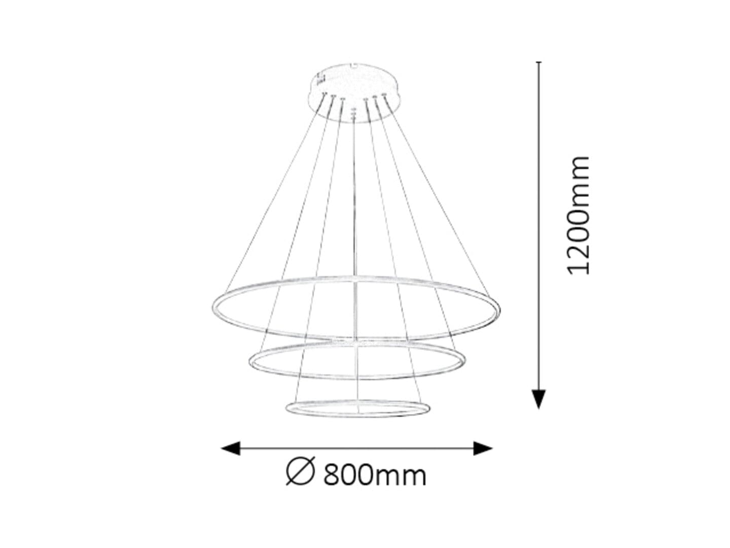RabaLux Lampada Donatella Triple 2545 Bianco