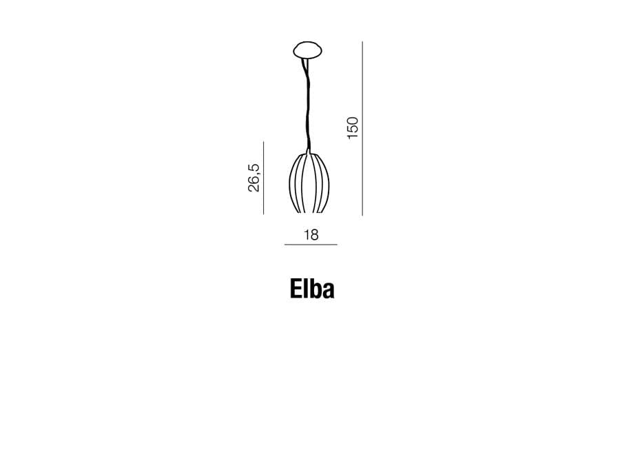 Azzarddo Lampada Elba AZ0158 Trasparente