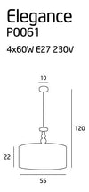 Maxlight Lampada Elegance P0061 Cromo