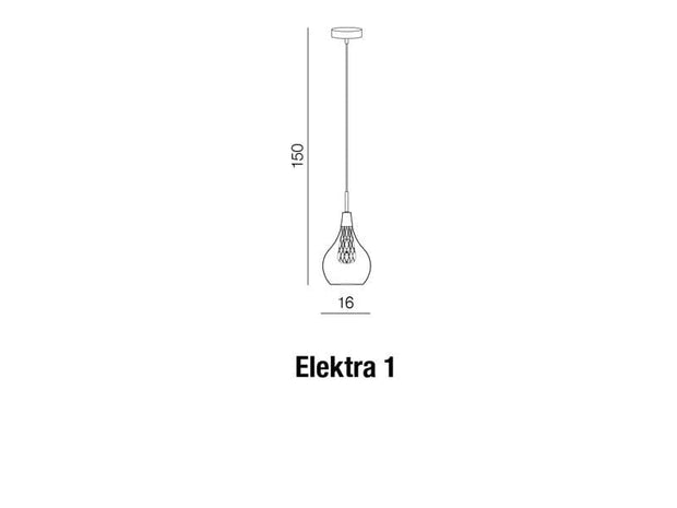 Azzarddo Lampada Elektra 1 AZ1687 Cromo