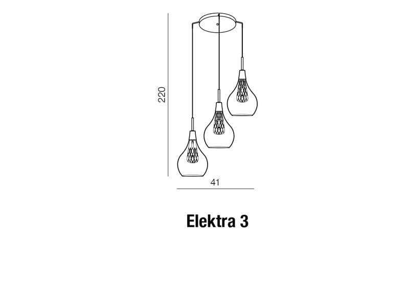 Azzarddo Lampada Elektra 3 AZ1688 Cromo