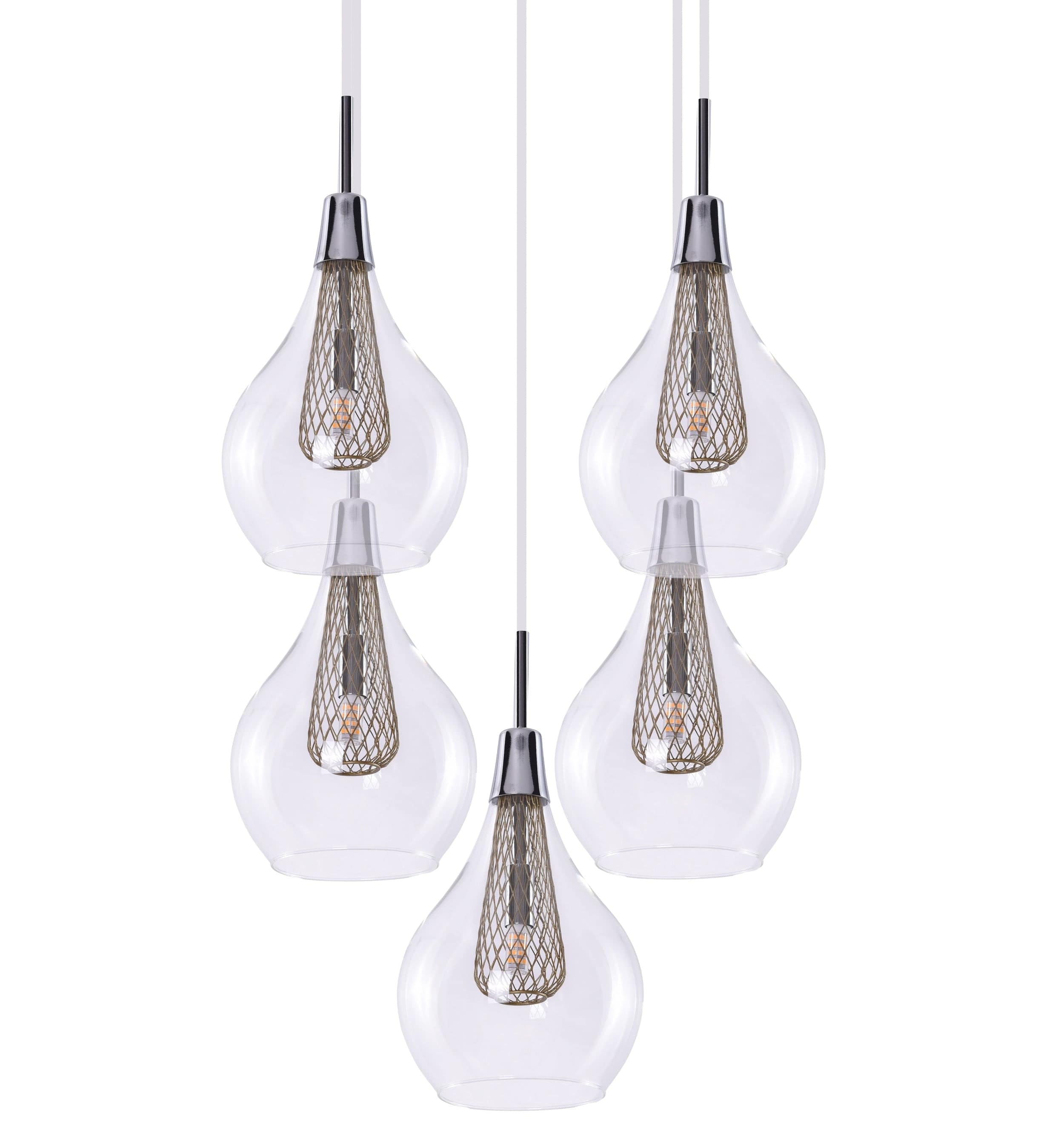 Azzarddo Lampada Elektra 5 AZ1690 Cromo