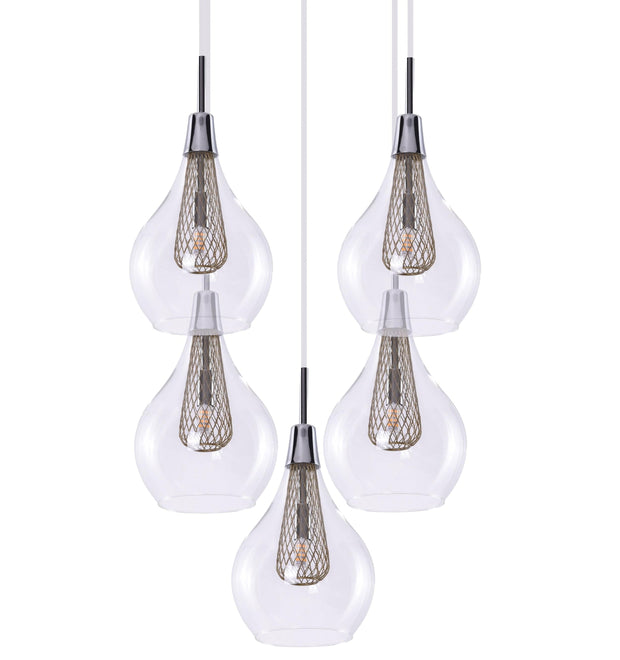 Azzarddo Lampada Elektra 5 AZ1690 Cromo