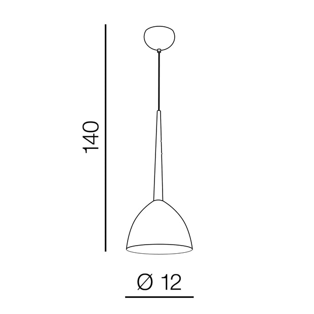 Azzarddo Lampada Eliza 1 AZ3334 Bianco