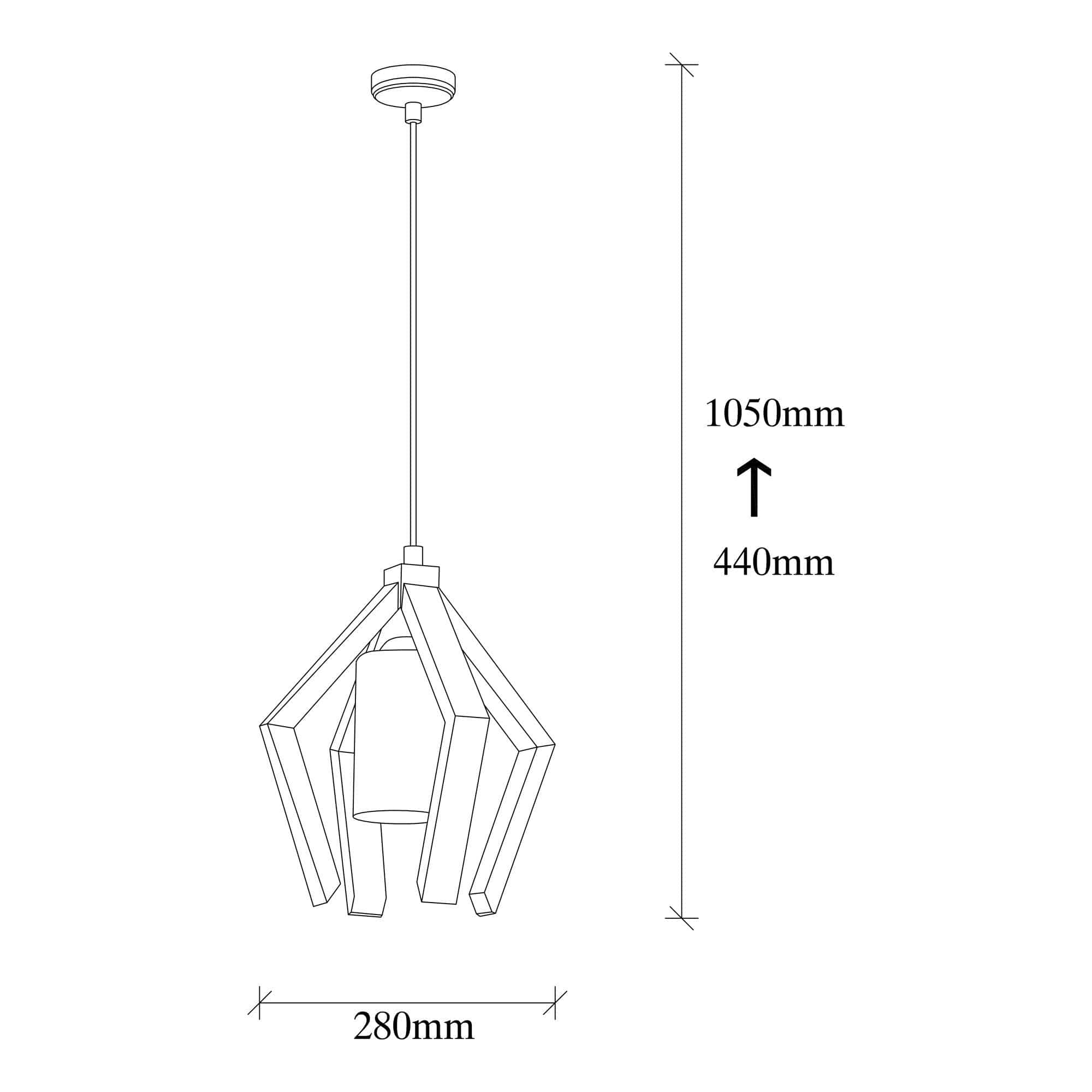 Lampada Erebos 109-AV Nero (2)