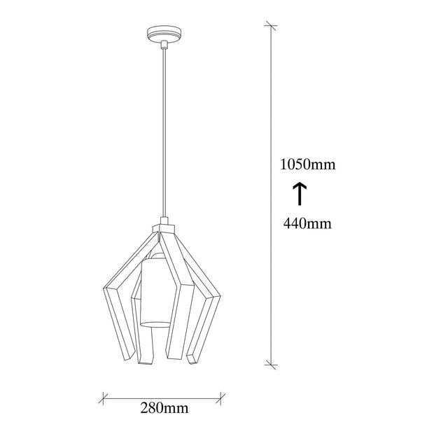 Lampada Erebos 109-AV Nero (2)