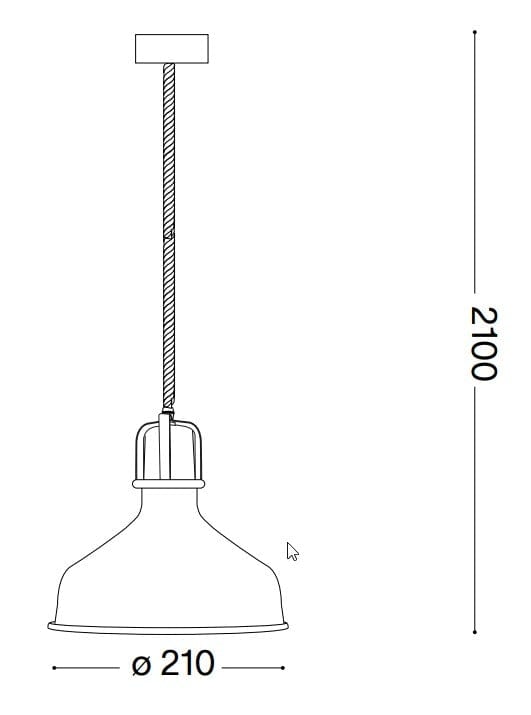 IdealLux Lampada Eris-1 SP1 Bianco