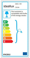 IdealLux Lampada Eris-1 SP1 Bianco