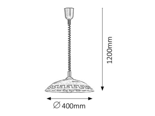 RabaLux Lampada Etrusco 7640 Bronzo
