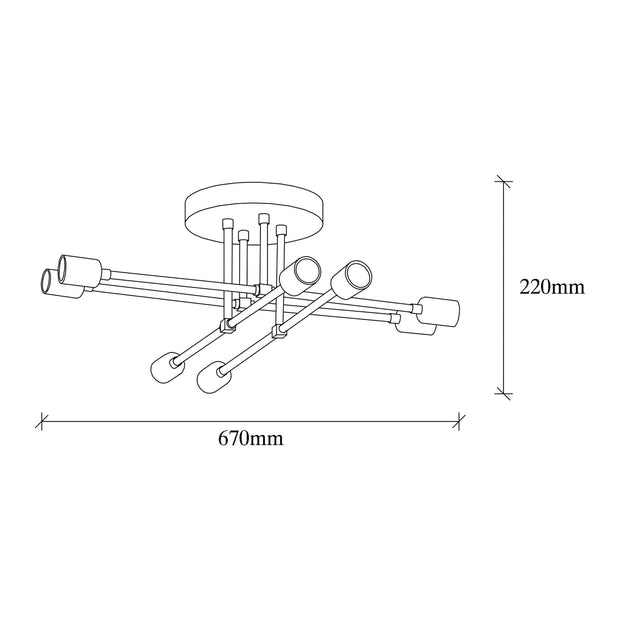Asir Lampada Exhaust 1321 Ottone