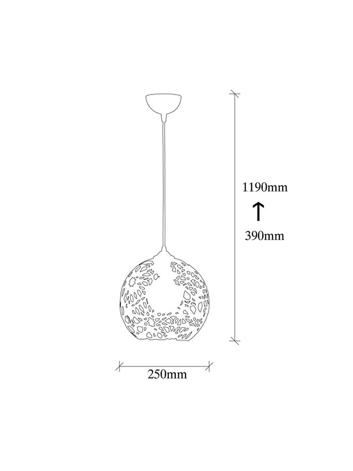 Asir Lampada Fellini MR-785 Nero