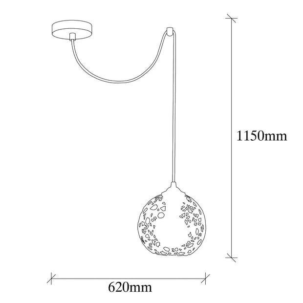 Asir Lampada Fellini MR-898 Nero