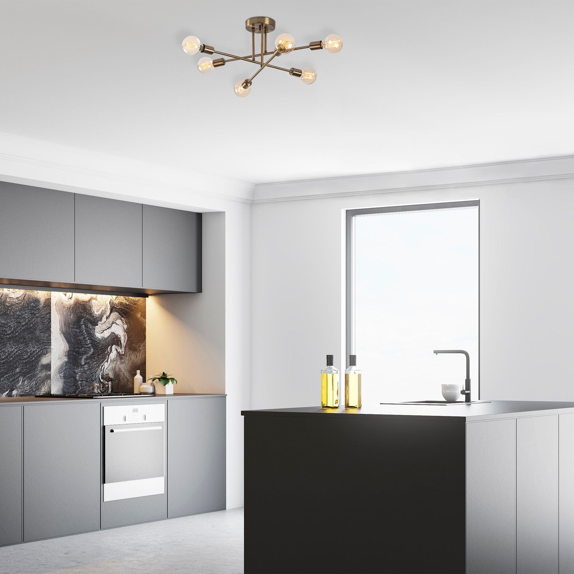 Asir Lampada Flower 176 Oro