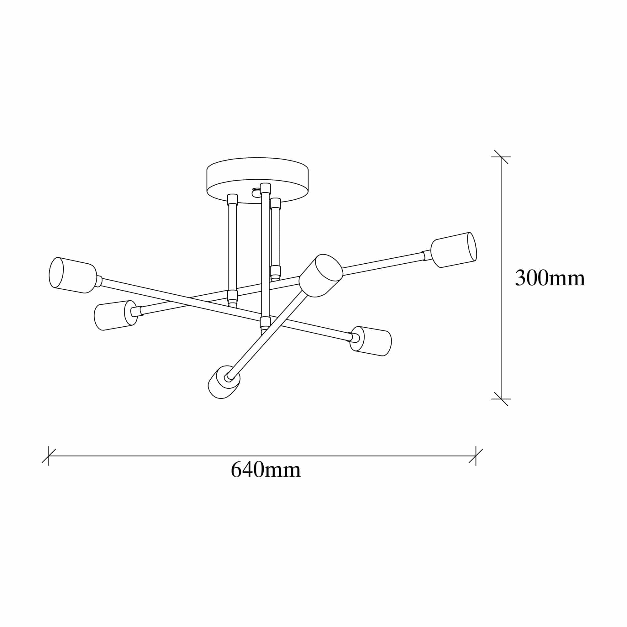 Asir Lampada Flower 176 Oro