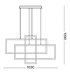 IdealLux Lampada Frame SP Rectangle Nero