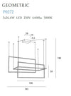 Maxlight Lampada Geometric P0272 Bianco