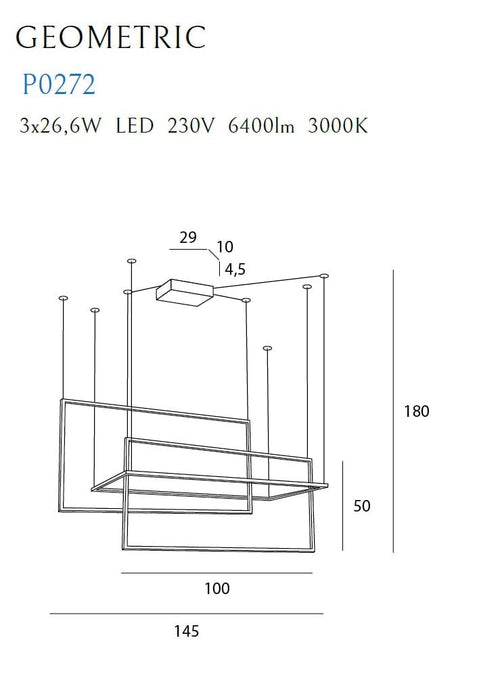 Maxlight Lampada Geometric P0272 Bianco