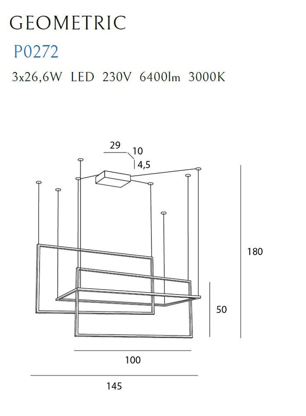 Maxlight Lampada Geometric P0272 Bianco