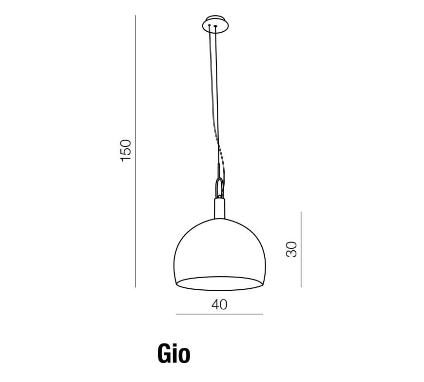 Azzarddo Lampada Gio AZ2469 Bianco