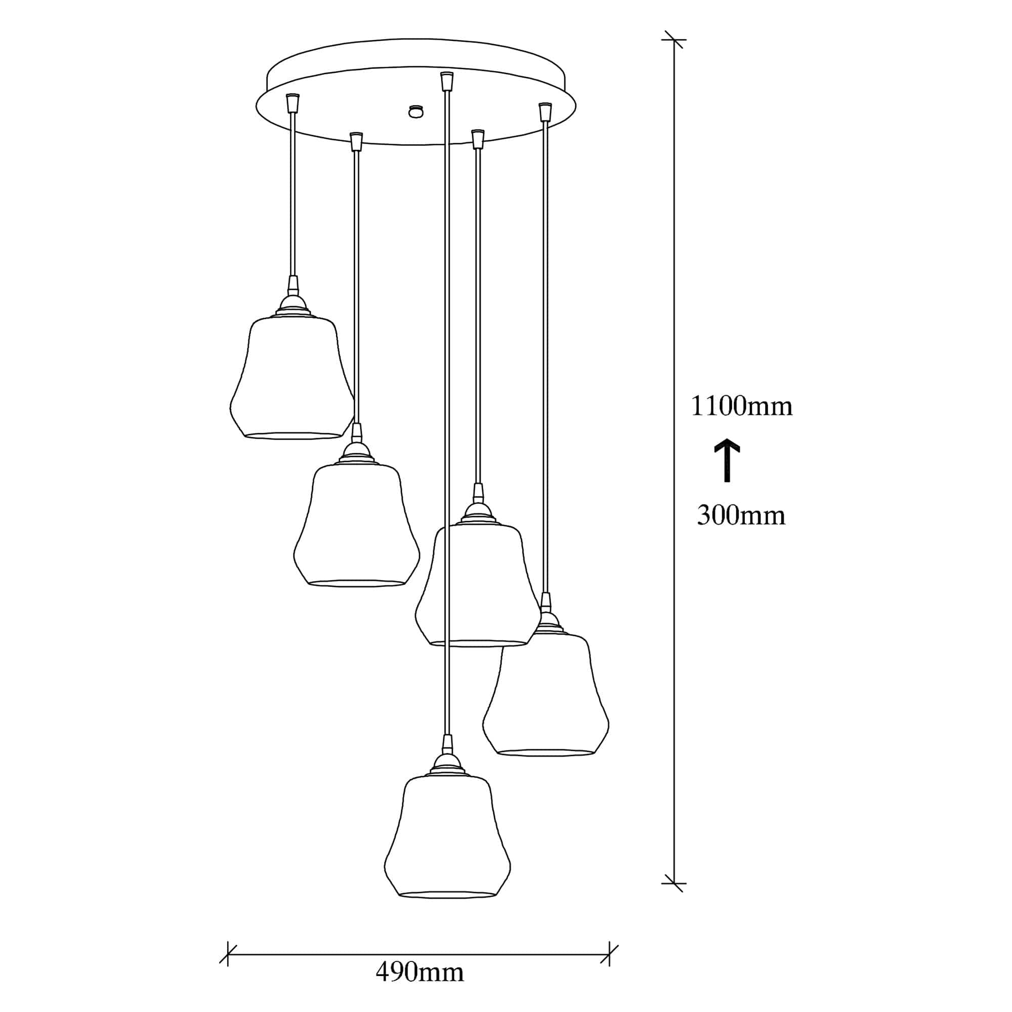 Asir Lampada Gold 34 Nero