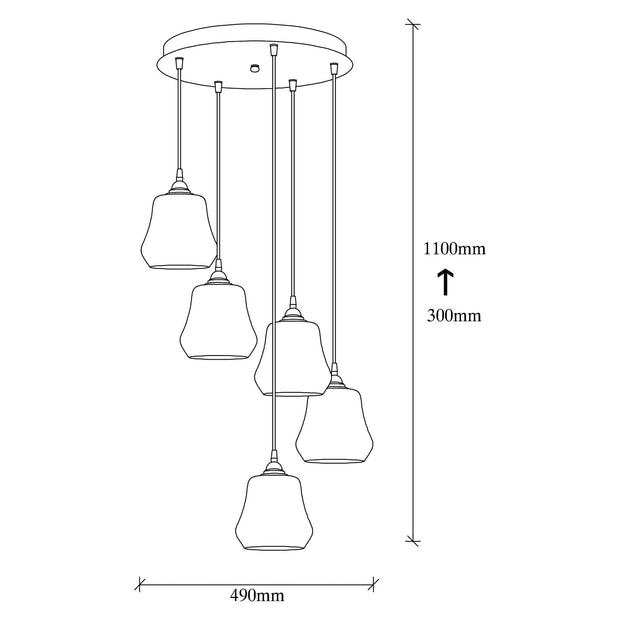 Asir Lampada Gold 34 Nero