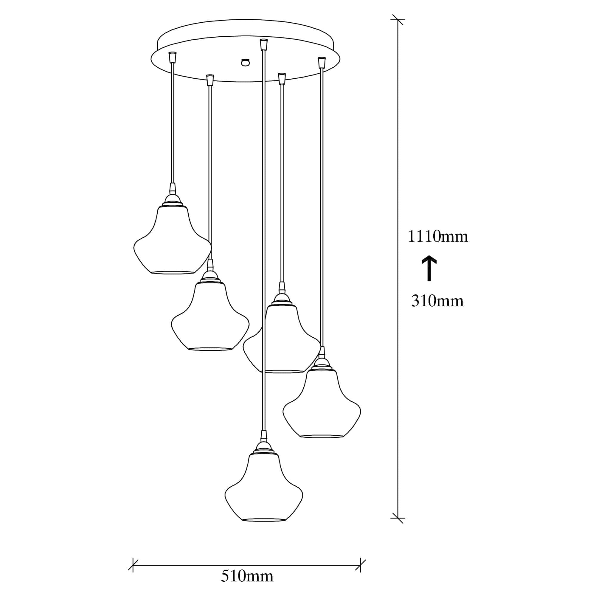 Asir Lampada Gold 54 Nero