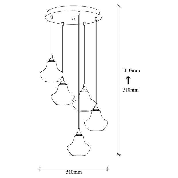 Asir Lampada Gold 54 Nero