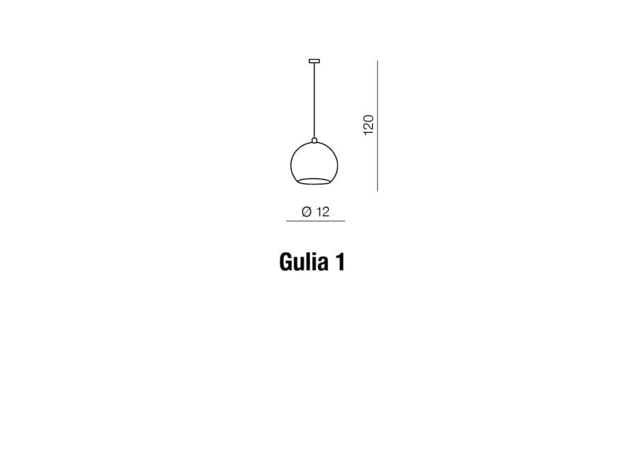 Azzarddo Lampada Gulia 1 AZ0642 Bianco