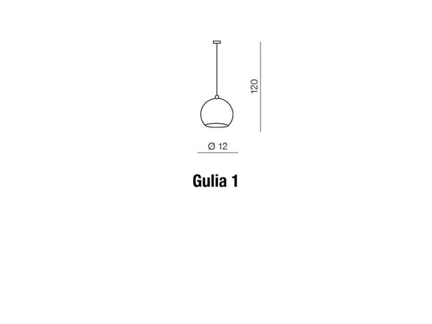 Azzarddo Lampada Gulia 1 AZ0642 Bianco