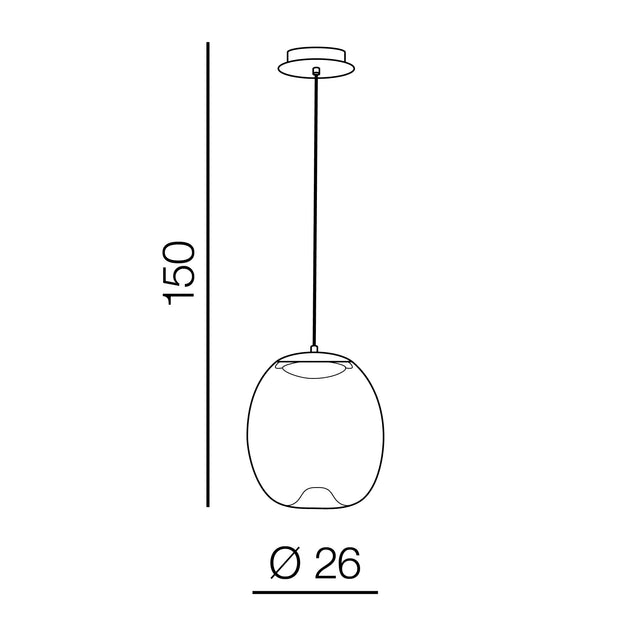 Azzarddo Lampada Helena B AZ3342 Ottone