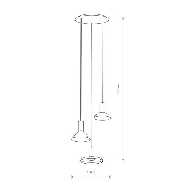 Nowodvorski Lampada Hermanos III Bianco