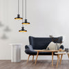 Oyo Lampada Hisar Trio Asimetric Nero