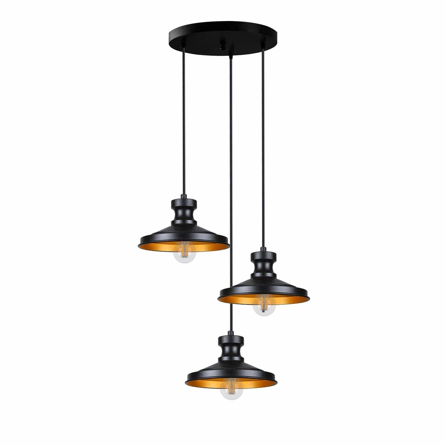 Oyo Lampada Hisar Trio Asimetric Nero