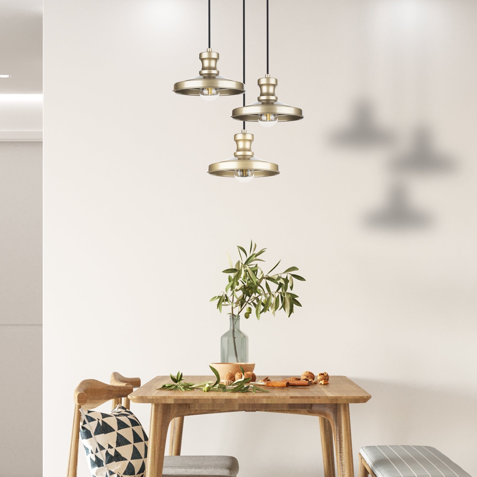 Oyo Lampada Hisar Trio Asimetric Oro