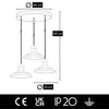 Oyo Lampada Hisar Trio Asimetric Oro