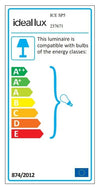 IdealLux Lampada Ice SP5 Bianco