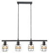 RabaLux Lampada Indiana 5284 Nero