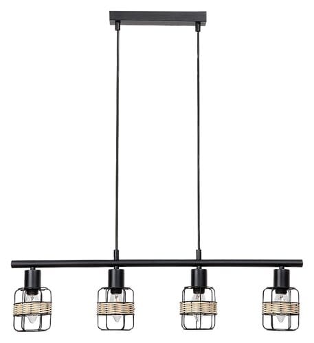 RabaLux Lampada Indiana 5284 Nero