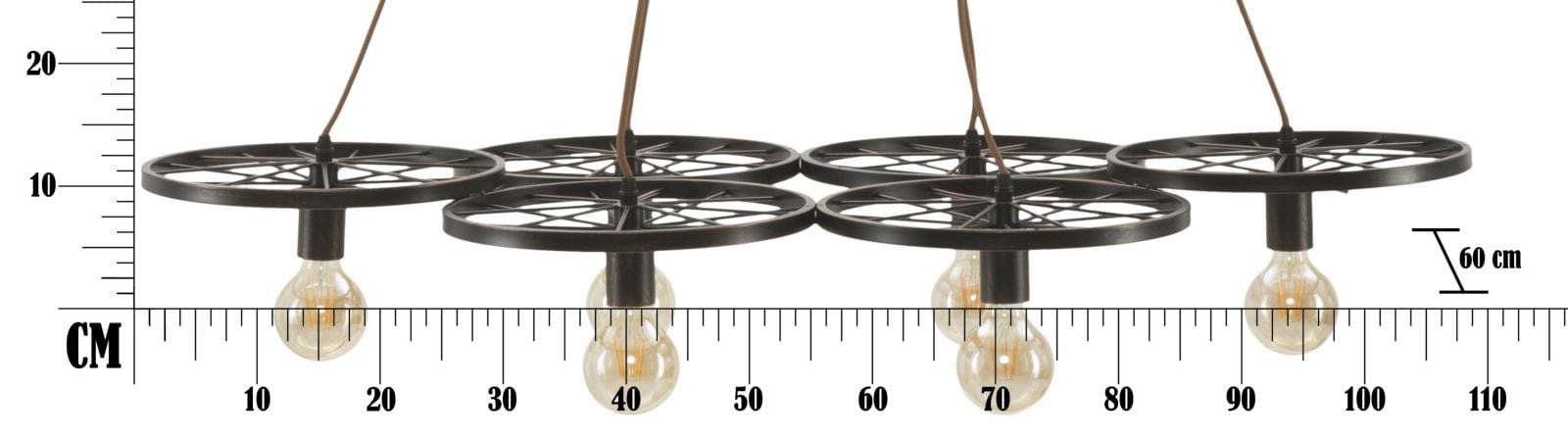 Mauro Ferretti Lampada Indust Circle Nero