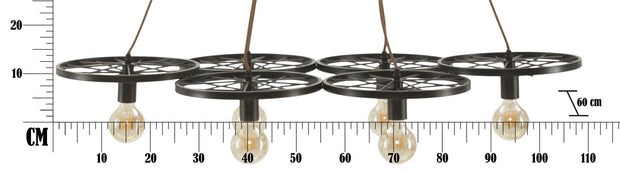 Mauro Ferretti Lampada Indust Circle Nero