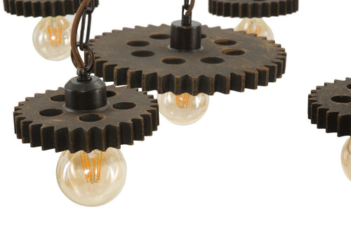 Mauro Ferretti Lampada Ingranaggio 7 Nero