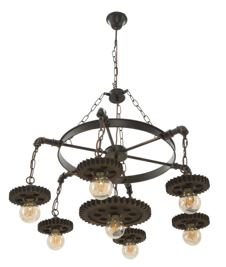 Mauro Ferretti Lampada Ingranaggio 7 Nero