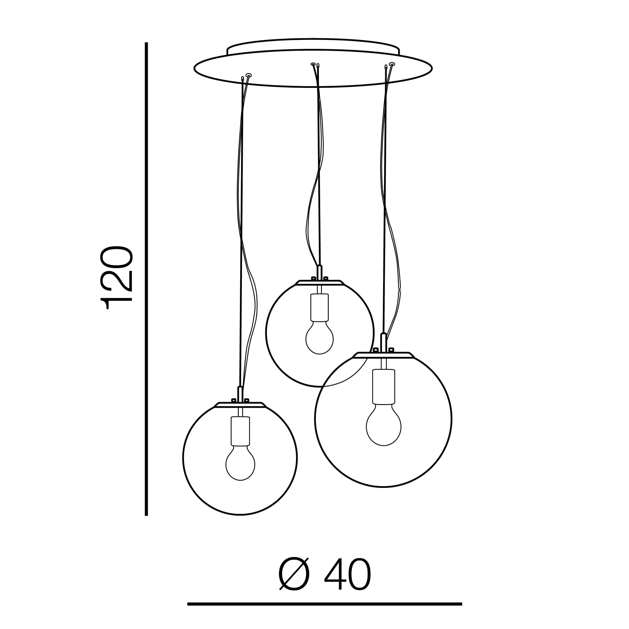 Azzarddo Lampada Iris 3 AZ3104 Cromo