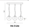 Azzarddo Lampada Iris 3 Line AZ3103 Cromo