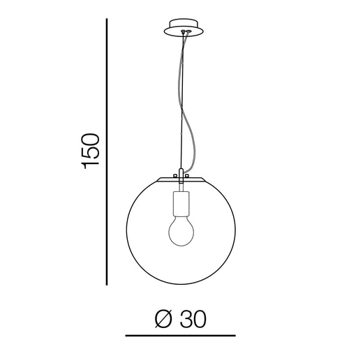 Azzarddo Lampada Iris 30 AZ3106 Cromo