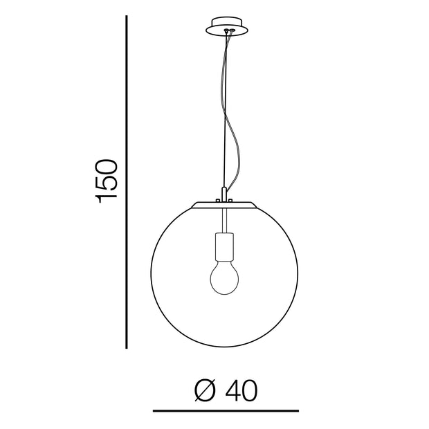 Azzarddo Lampada Iris 40 AZ3107 Cromo