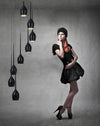 Azzarddo Lampada Izza 8 AZ0159 Nero