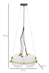 Mauro Ferretti Lampada Japan Square Oro