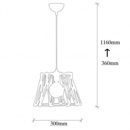 Asir Lampada Jutini MR-784 Nero